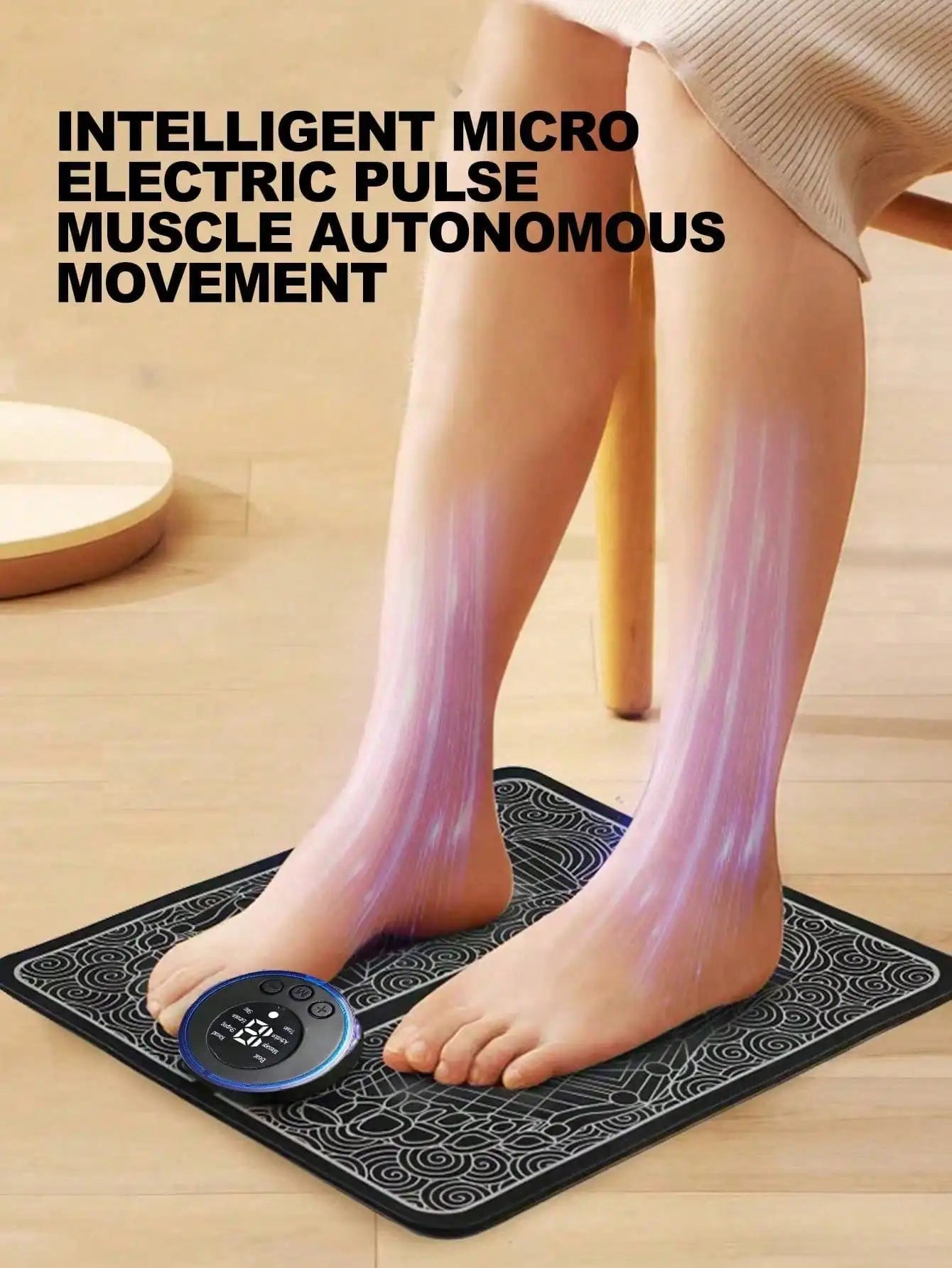 EMS Foot Massager Rechargeable Massage Pad Foot Relaxation Pad Electric Foot Massage Tools Promote Blood Circulation