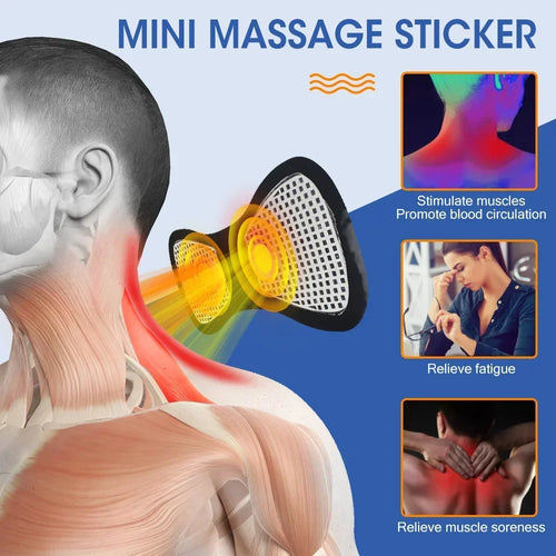 EMS Electric Neck Massager Muscle Massage Stimulator Low Frequency Instrument Back Cervical Calf Patches Joints Relief Body